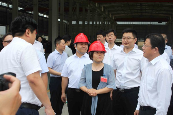 市委領導一行蒞臨騰威彩鋼視察指導工作